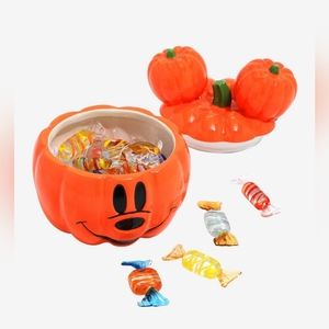 NWT Disney Mickey Mouse Pumpkin Candy Holder